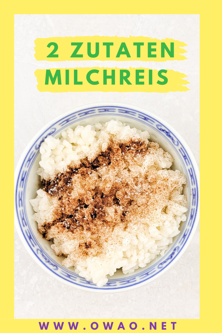 Milchreis kochen-Reisbrei-Milchreis vegan-OWAO!-Meal Prep-Ernährung für Vielbeschäftigte