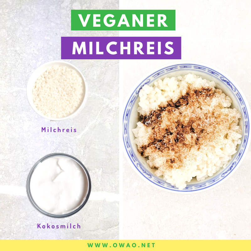 Milchreis kochen-Reisbrei-Milchreis vegan