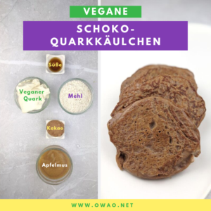 Vegane-Schokoquarkkäulchen-Meal Prep-Essen zum vorbereiten-Ernährung für Vielbeschäftigte