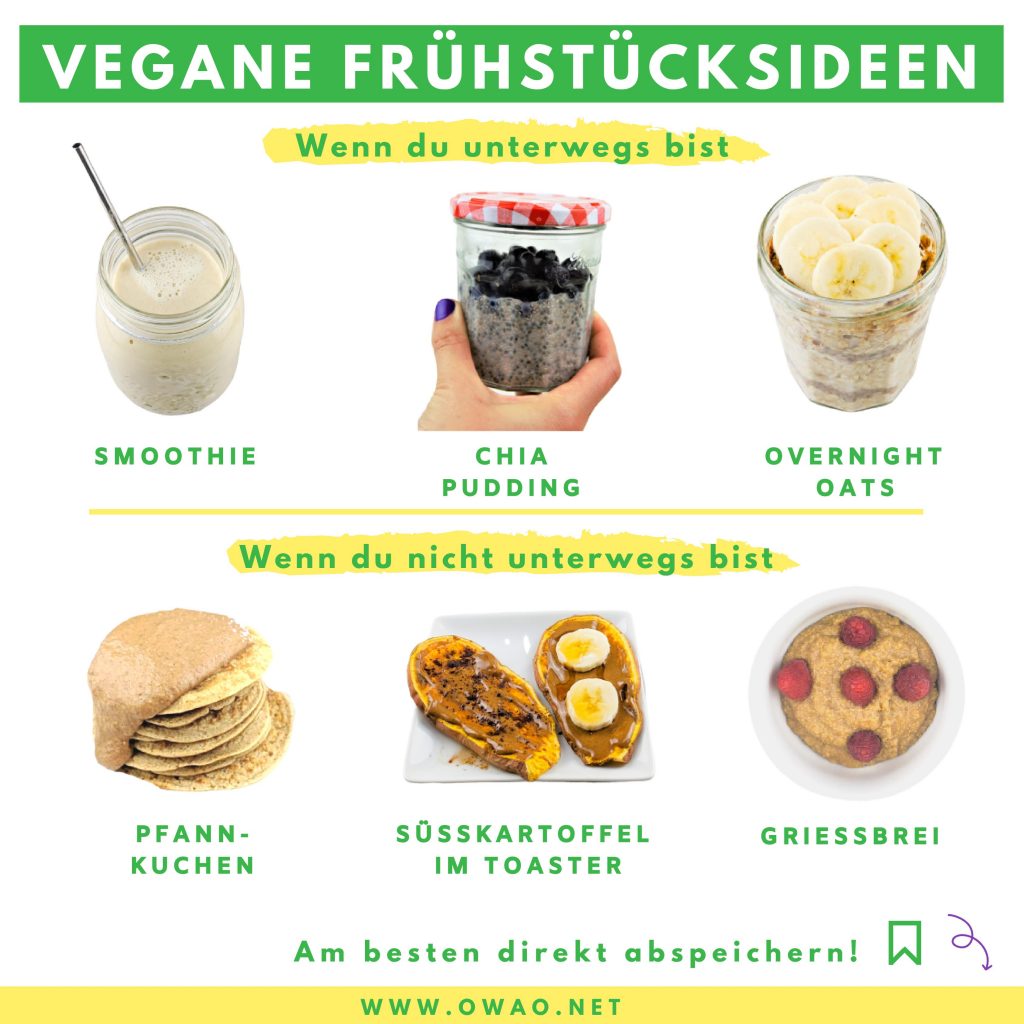 Veganes Frühstück-Meal Prep-to go-to stay-vegane Frühstücksideen-OWAO!-Ernährung für Vielbeschäftigte