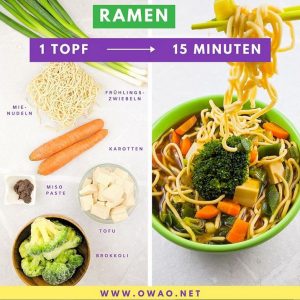Veganes Mittagessen-Ramen-Meal Prep-Meal Prep vegan-OWAO!-Ernährung für Vielbeschäftigte