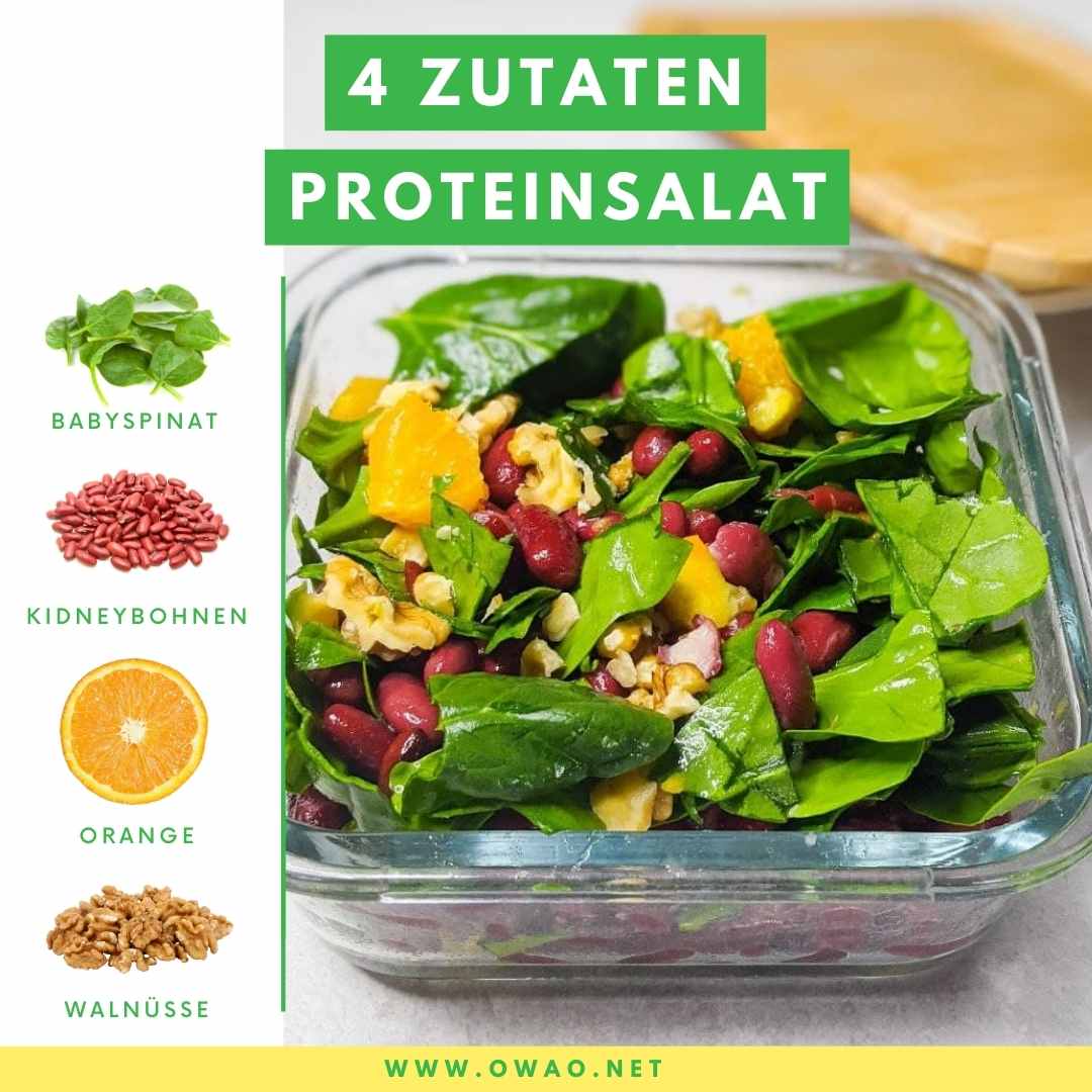 Eiweiß pro Tag: Dieser Salat deckt 50% deines Tagesbedarfs