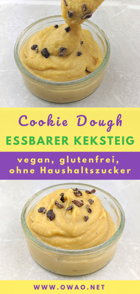 Cookie dough-essbarer Keksteig-vegan-glutenfrei-ohne Zucker